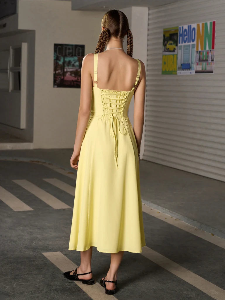 PARIS BOUTIQUE | Robe de plage Jaune